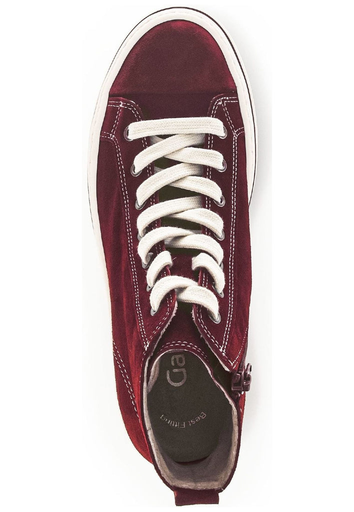 Gabor Sneaker Veloursleder Dunkelrot