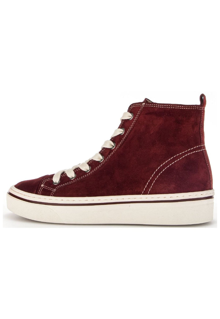Gabor Sneaker Veloursleder Dunkelrot