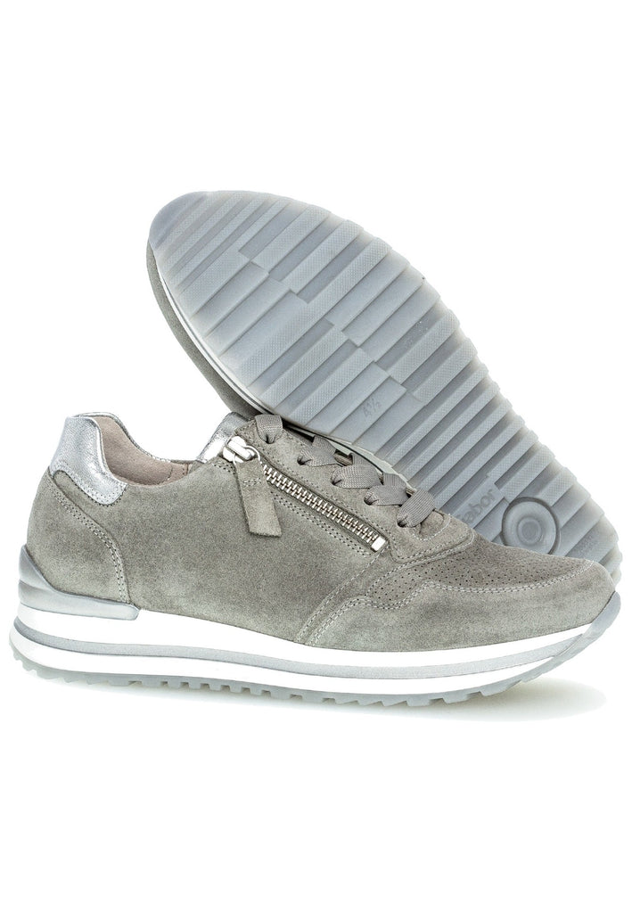 Gabor Sneaker Veloursleder Grau