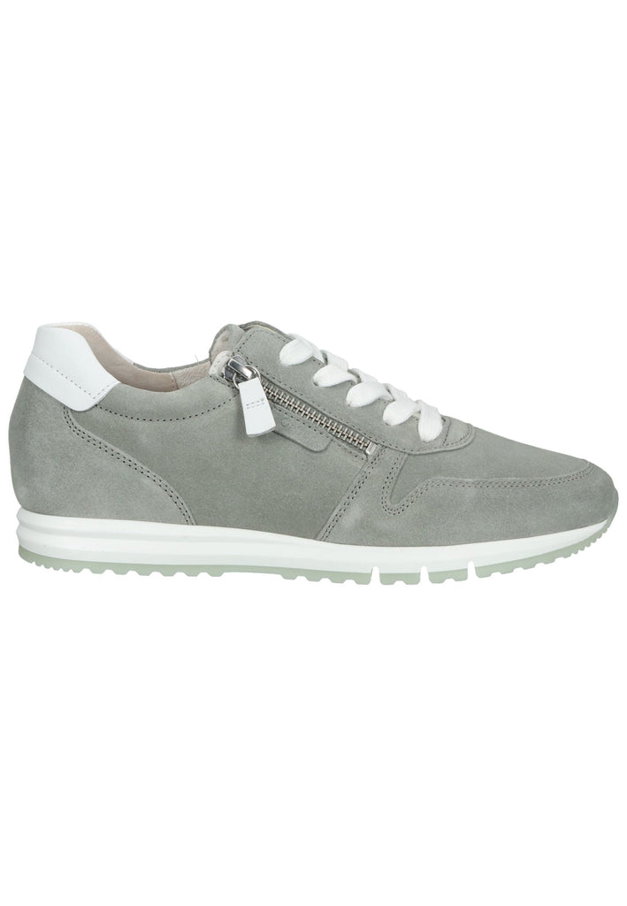 Gabor Sneaker Veloursleder Grau/Weiß