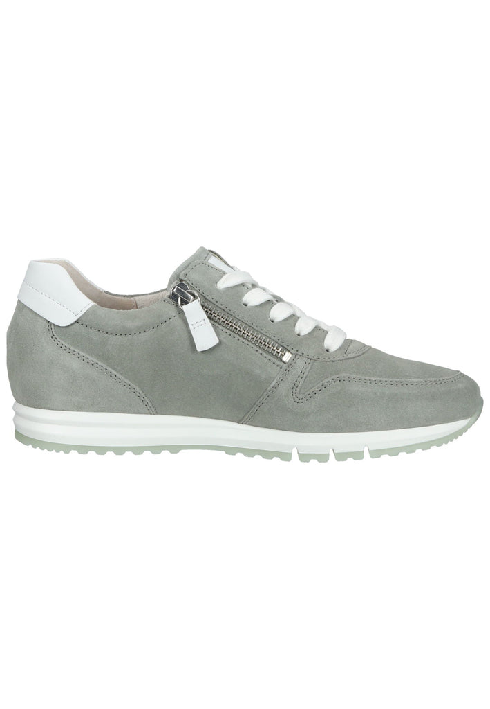 Gabor Sneaker Veloursleder Grau/Weiß
