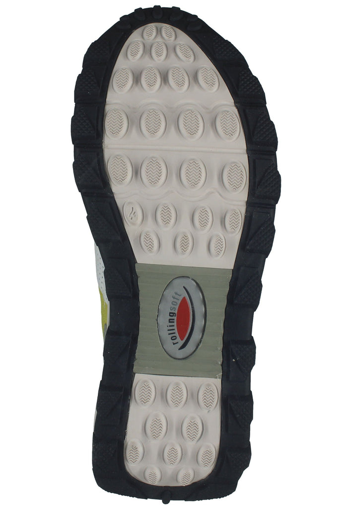 Gabor Sneaker Veloursleder/Mesh Grau/Gelb