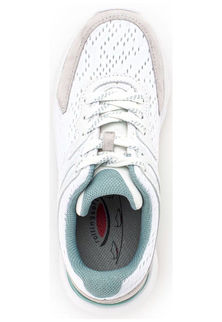 Gabor Sneaker Veloursleder/Mesh Weiß Kombi