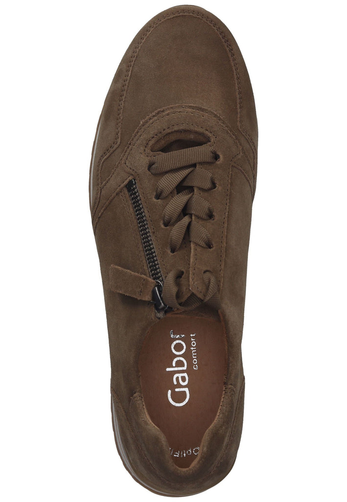 Gabor Sneaker Veloursleder Mittelbraun