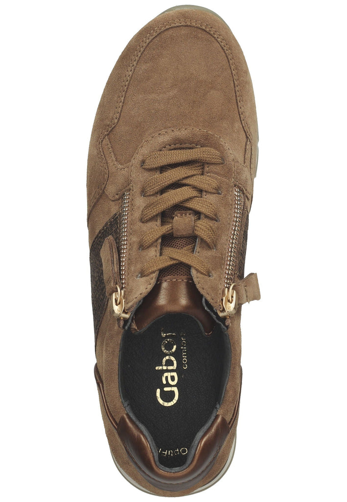 Gabor Sneaker Veloursleder Mittelbraun