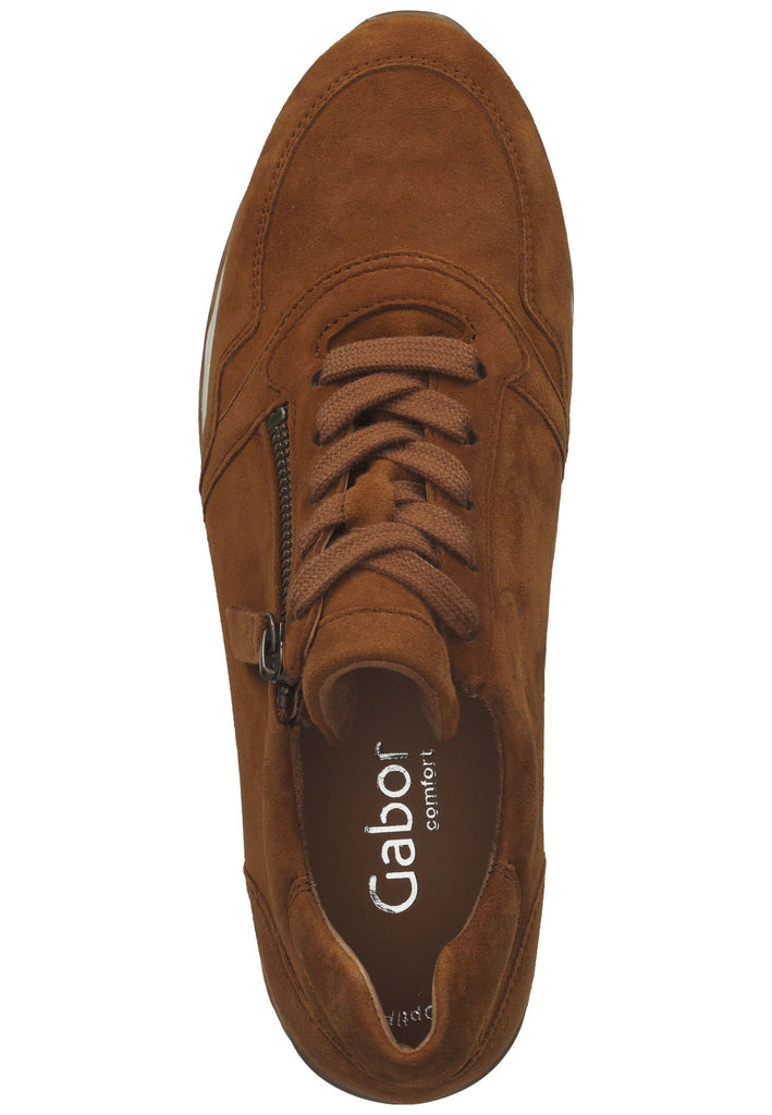 Gabor Sneaker Veloursleder Mittelbraun