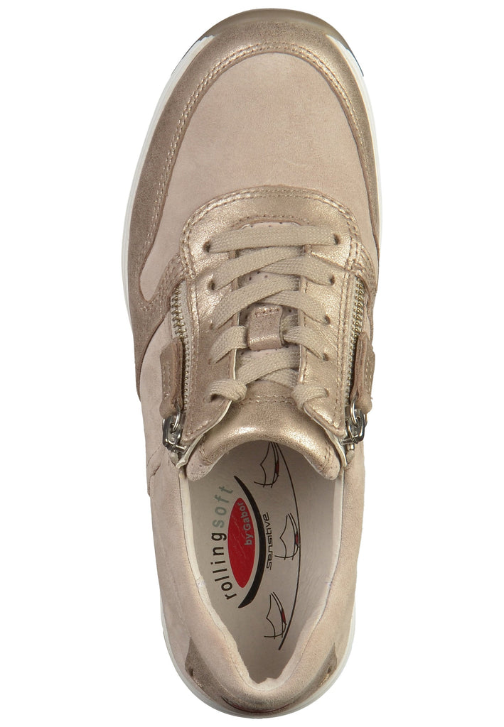 Gabor Sneaker Veloursleder Nude