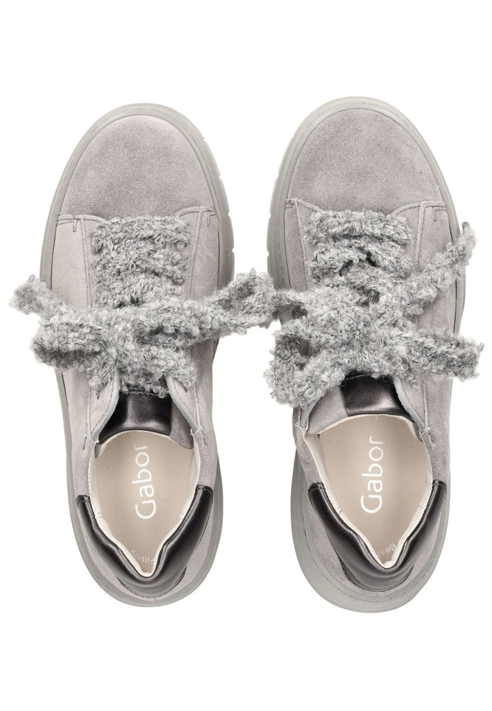 Gabor Sneaker Veloursleder Steel