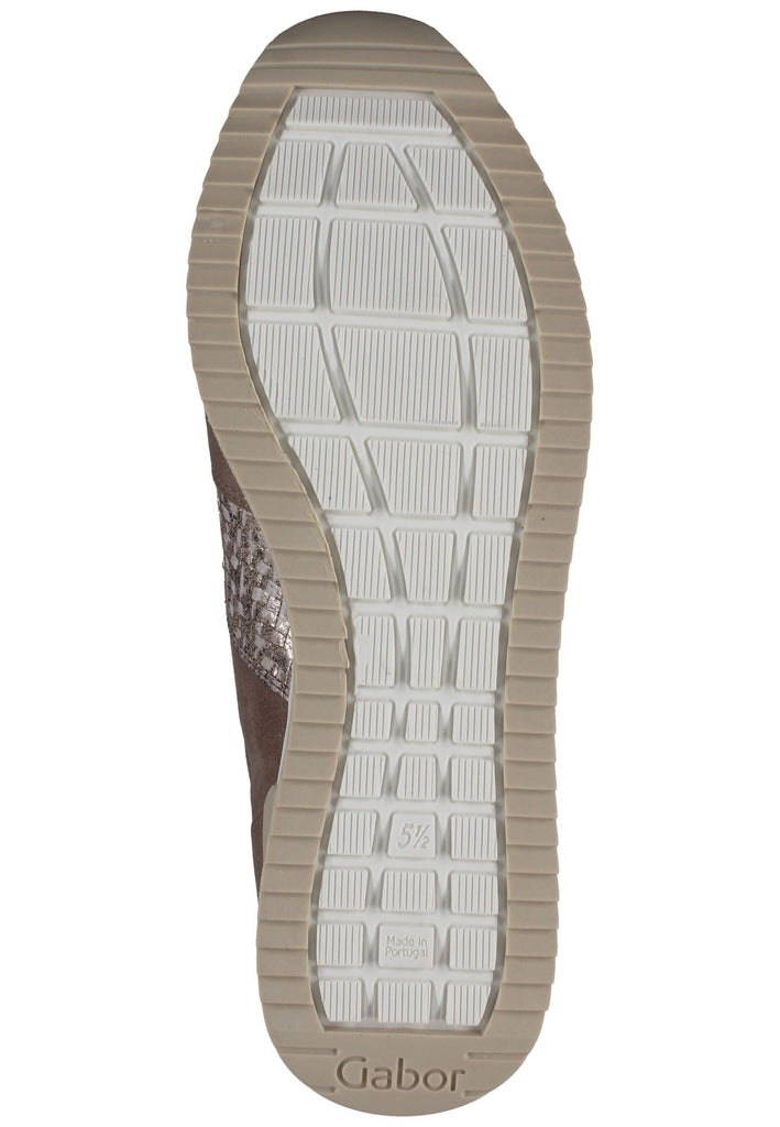 Gabor Sneaker Veloursleder/Textil Braun/Beige