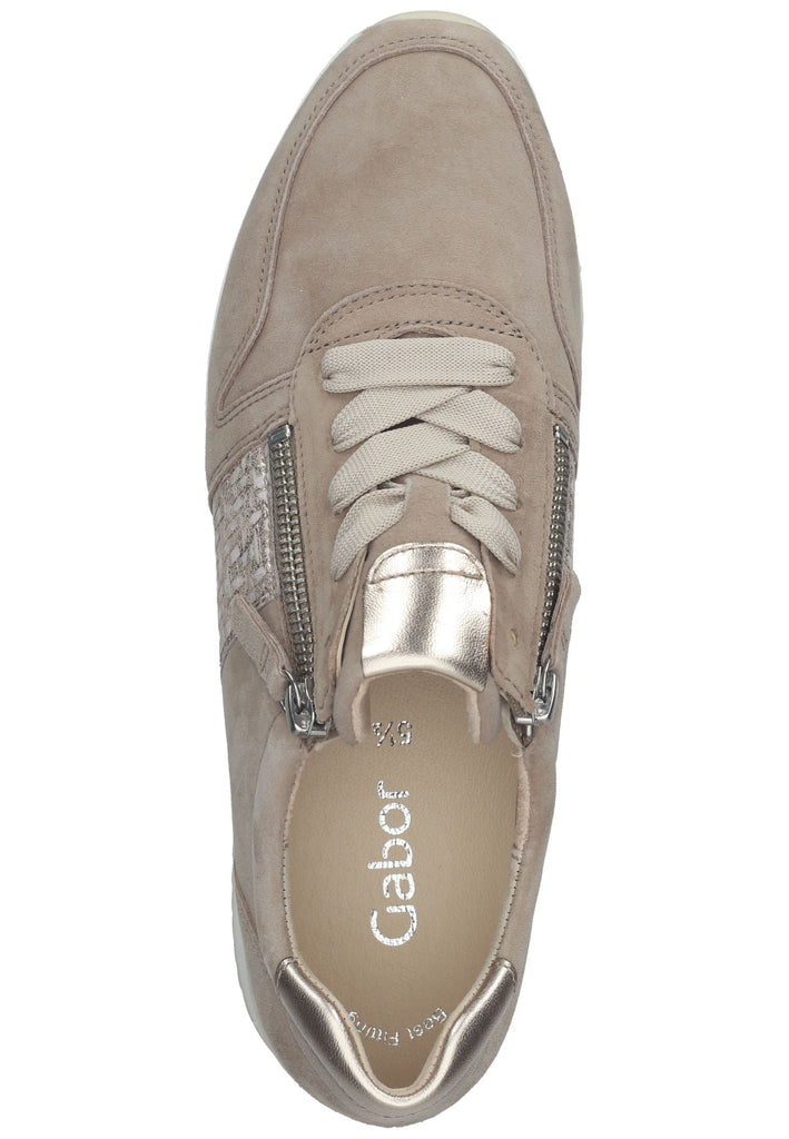 Gabor Sneaker Veloursleder/Textil Braun/Beige