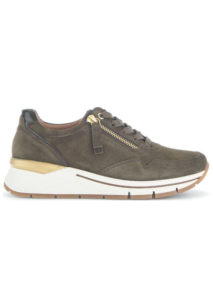 Gabor Sneaker Veloursleder/Textil Dunkelgrün