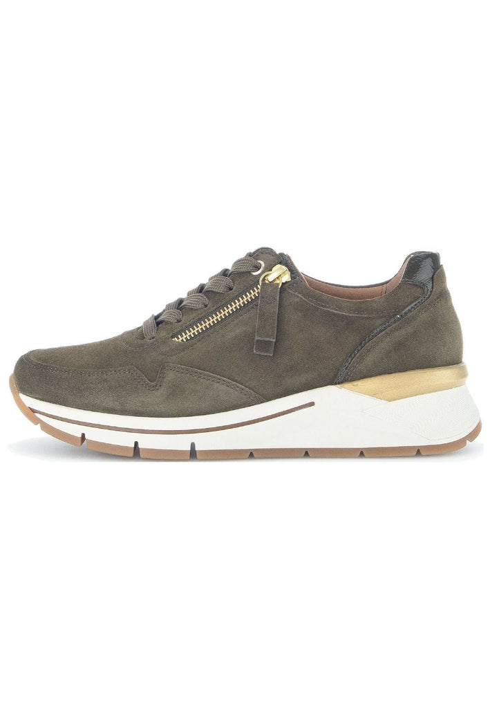 Gabor Sneaker Veloursleder/Textil Dunkelgrün