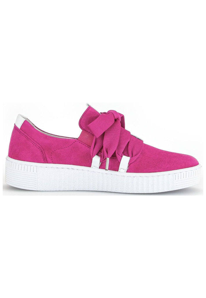 Gabor Sneaker Veloursleder/Textil Pink/Weiß