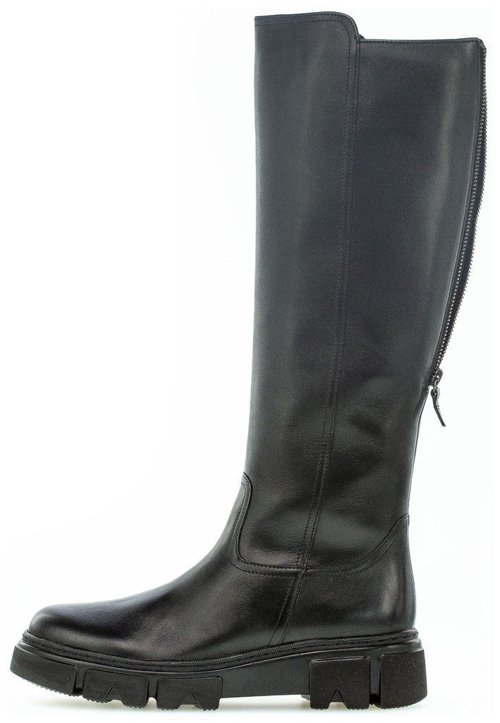 Stiefel Gabor Stiefel Leder/Textil Schwarz Warmfutter