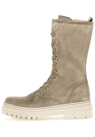 Stiefel Gabor Stiefel Veloursleder Grün/Beige