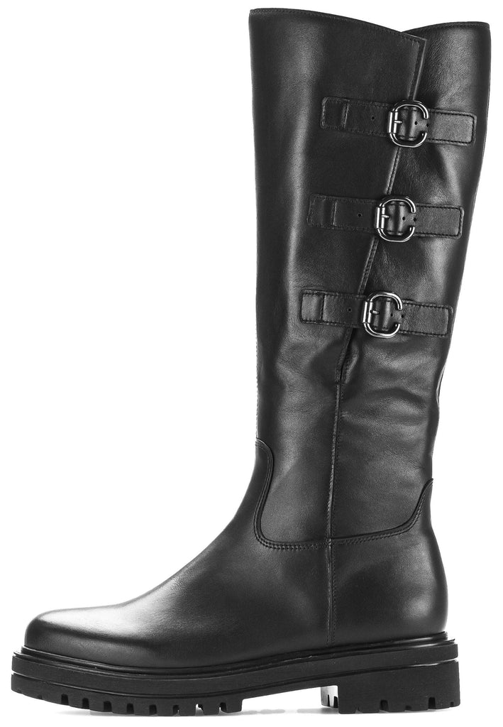 Gabor Stiefel Glattleder Schwarz Warmfutter
