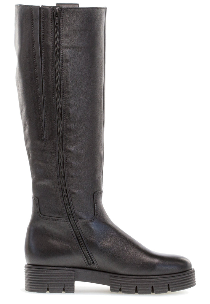 Gabor Stiefel Glattleder Schwarz Warmfutter