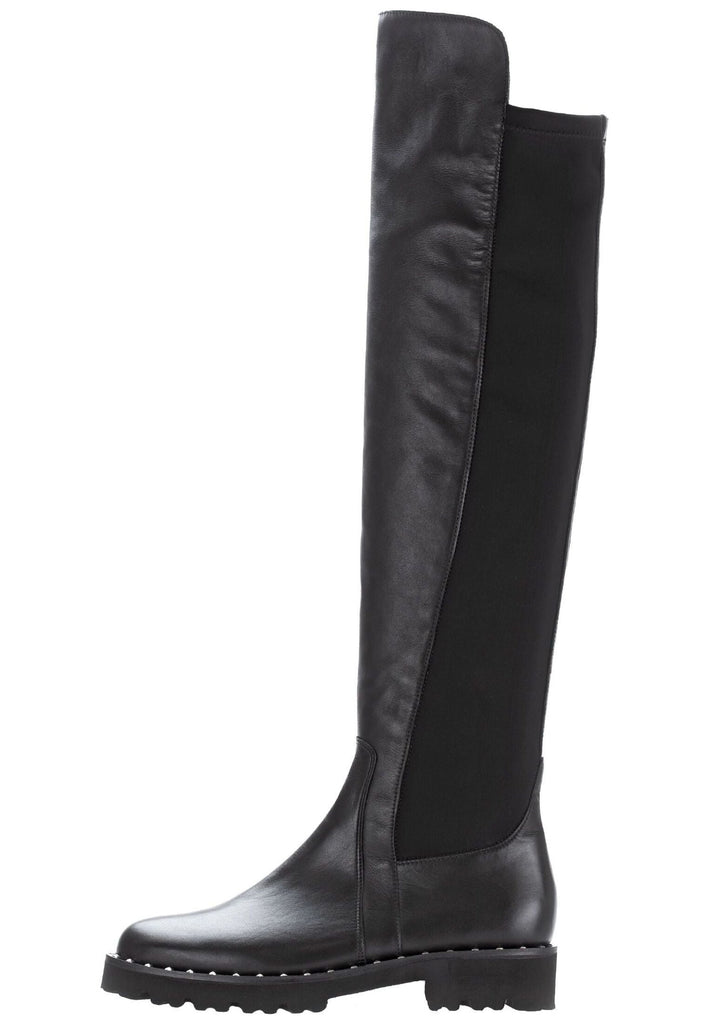 Gabor Stiefel Leder/Textil Schwarz