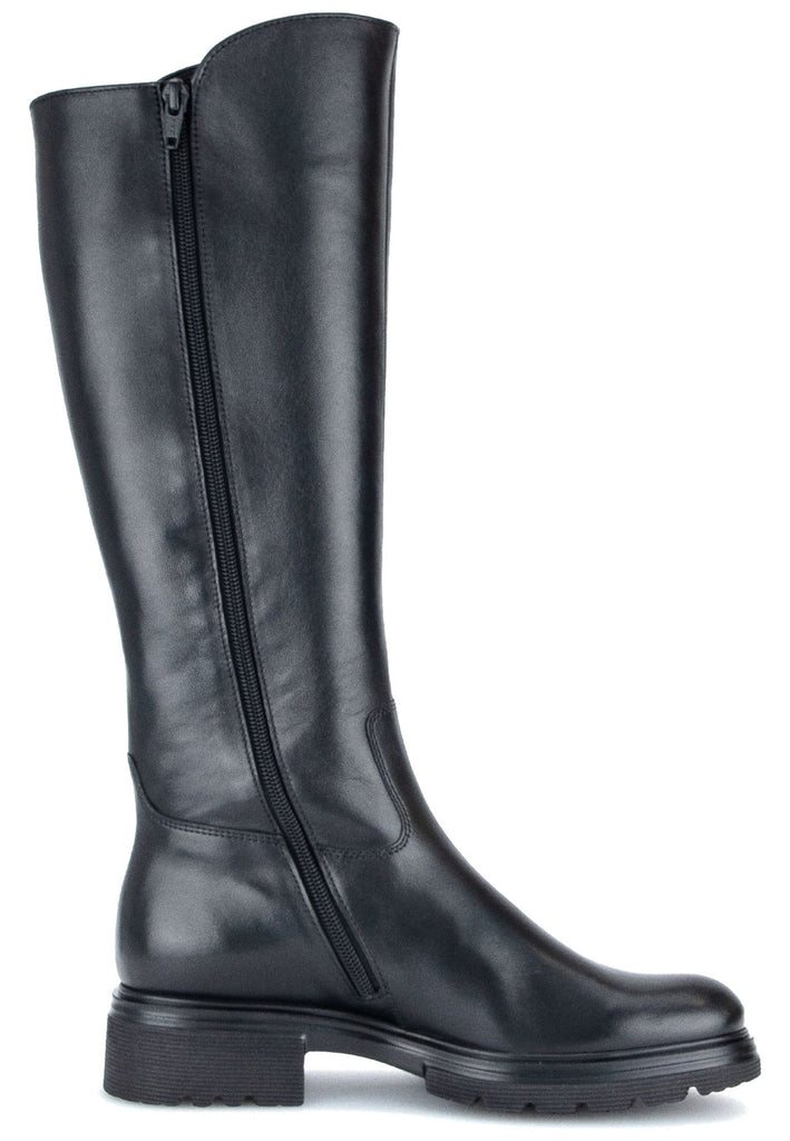 Gabor Stiefel Leder/Textil Schwarz