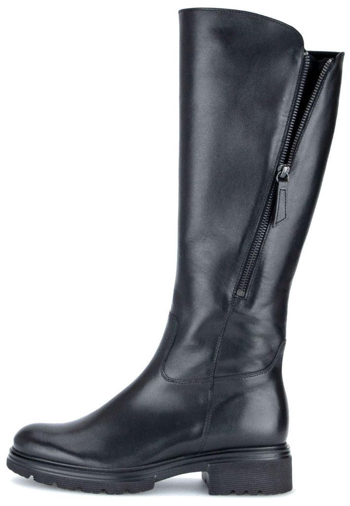 Gabor Stiefel Leder/Textil Schwarz