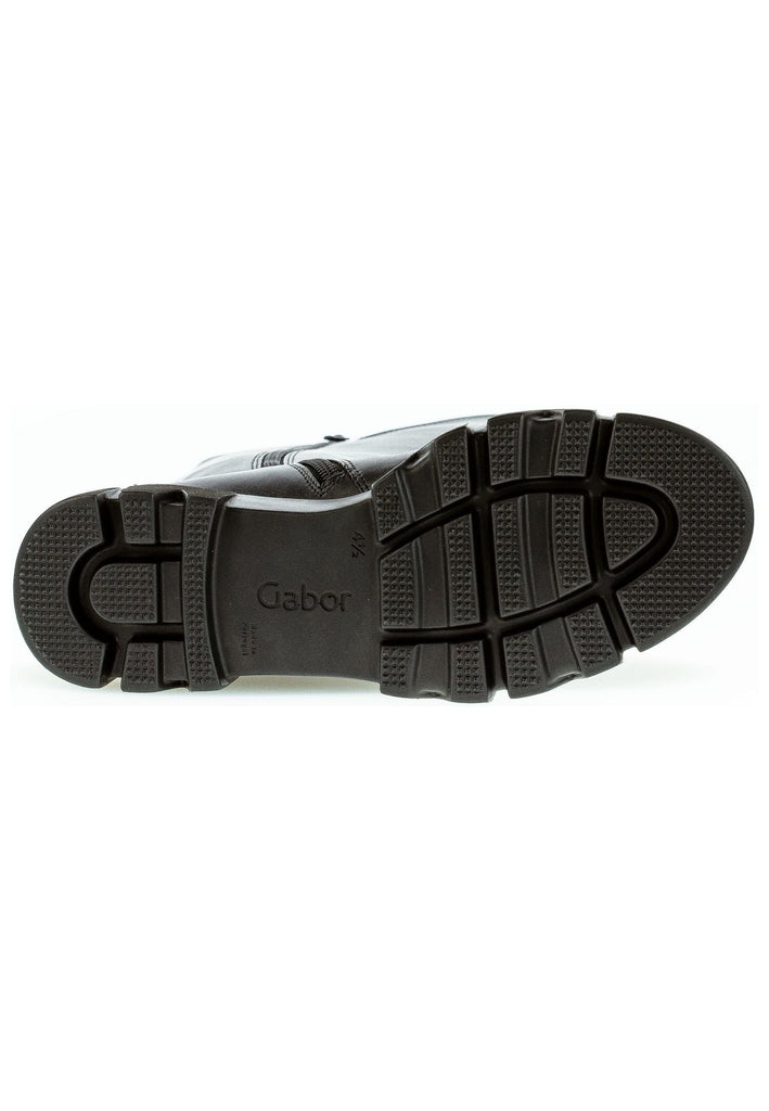 Gabor Stiefel Leder/Textil Schwarz Warmfutter