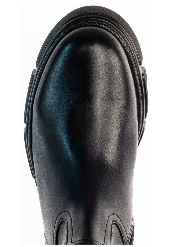 Gabor Stiefel Leder/Textil Schwarz Warmfutter