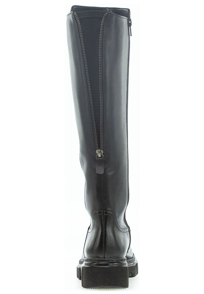 Gabor Stiefel Leder/Textil Schwarz Warmfutter