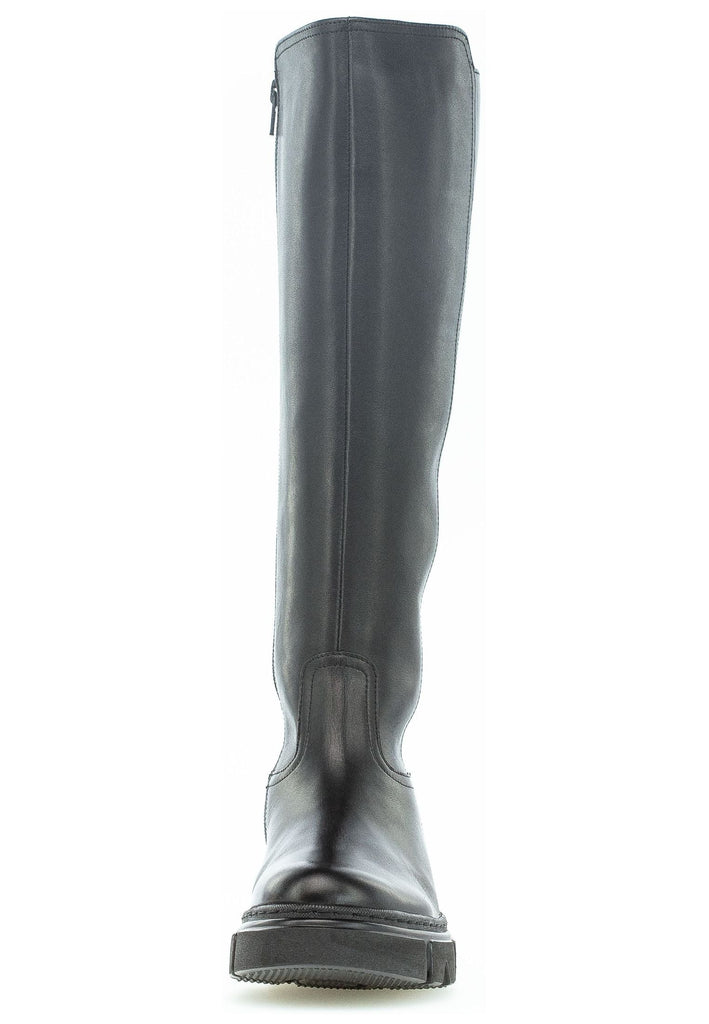 Gabor Stiefel Leder/Textil Schwarz Warmfutter