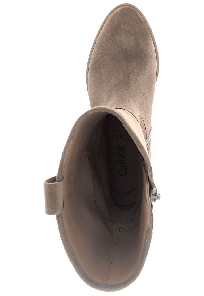 Gabor Stiefel Veloursleder Beige
