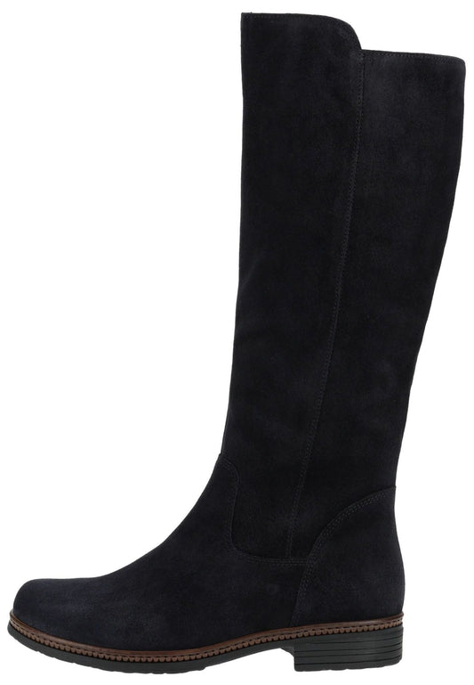 Gabor Stiefel Veloursleder Dunkelblau