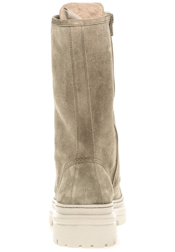 Gabor Stiefel Veloursleder Grün/Beige