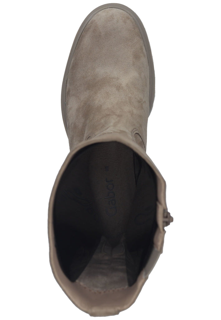 Gabor Stiefel Veloursleder Kiesel