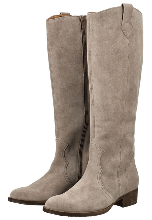 Gabor Stiefel Veloursleder Kiesel