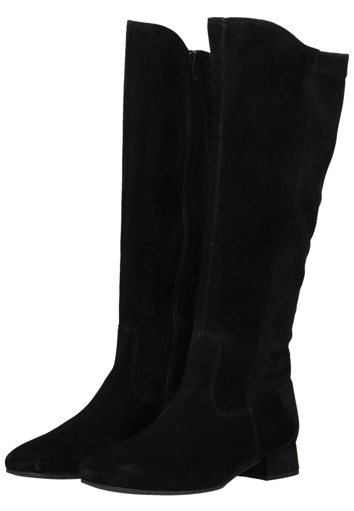 Gabor Stiefel Veloursleder/Microfaser Schwarz