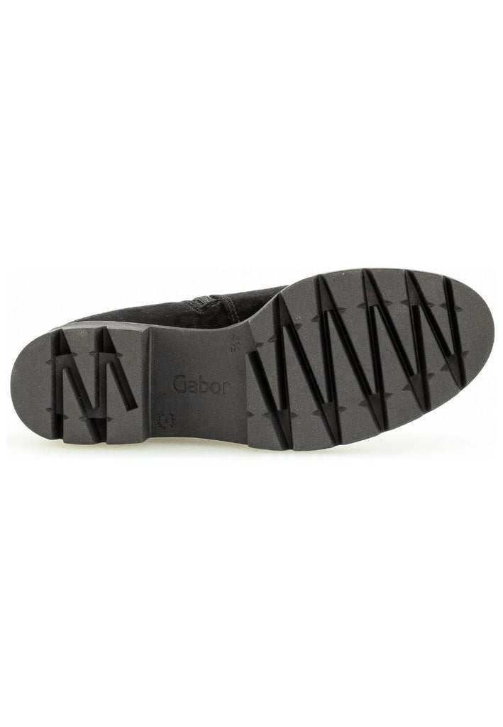 Gabor Stiefel Veloursleder/Microfaser Schwarz