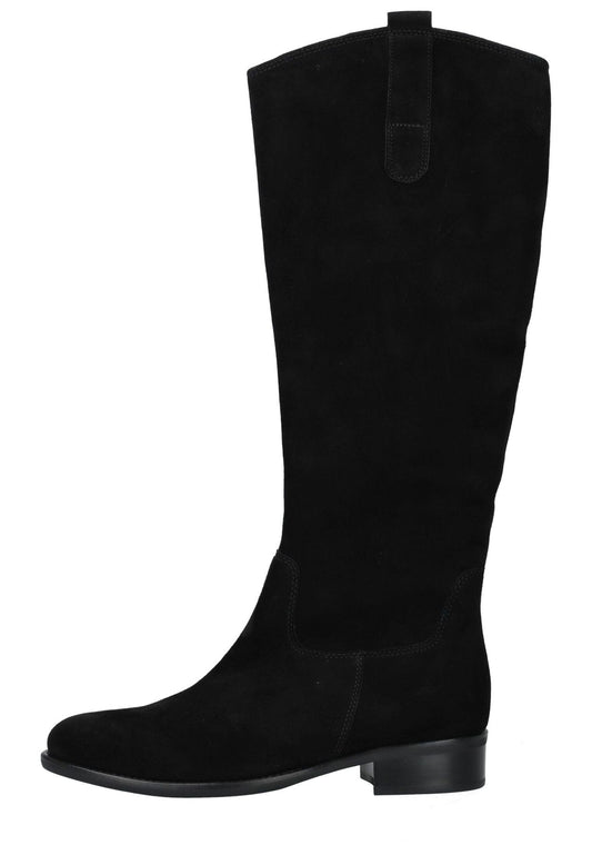Gabor Stiefel Veloursleder Schwarz/Schwarz