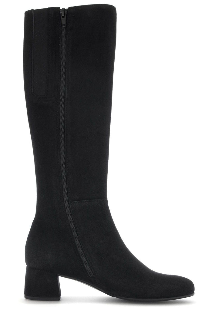Gabor Stiefel Veloursleder Schwarz Warmfutter