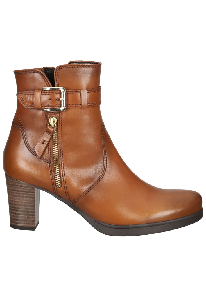 Gabor Stiefelette Glattleder Cognac