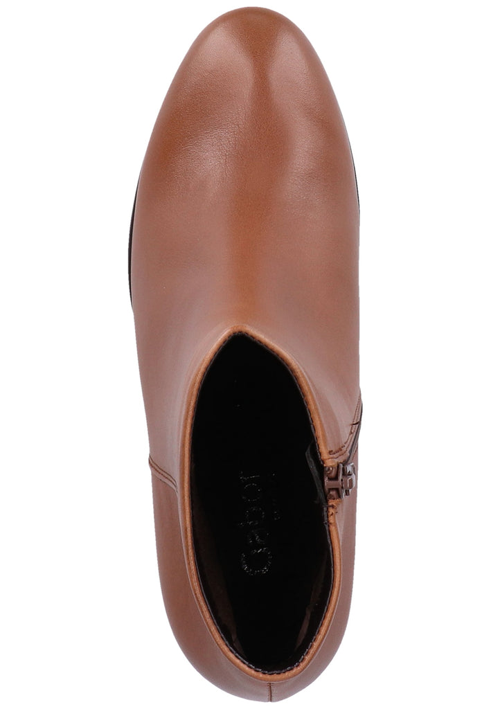 Gabor Stiefelette Glattleder Cognac Warmfutter