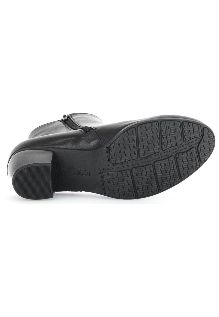 Gabor Stiefelette Glattleder Schwarz
