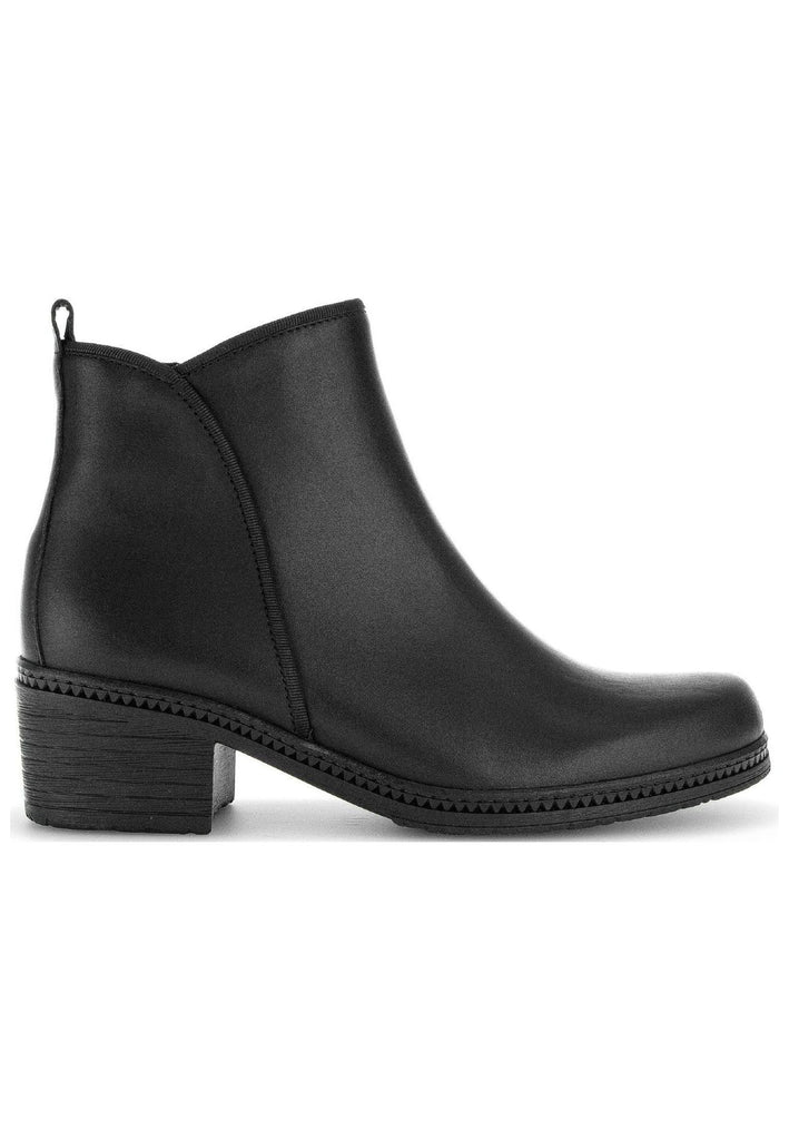 Gabor Stiefelette Glattleder Schwarz