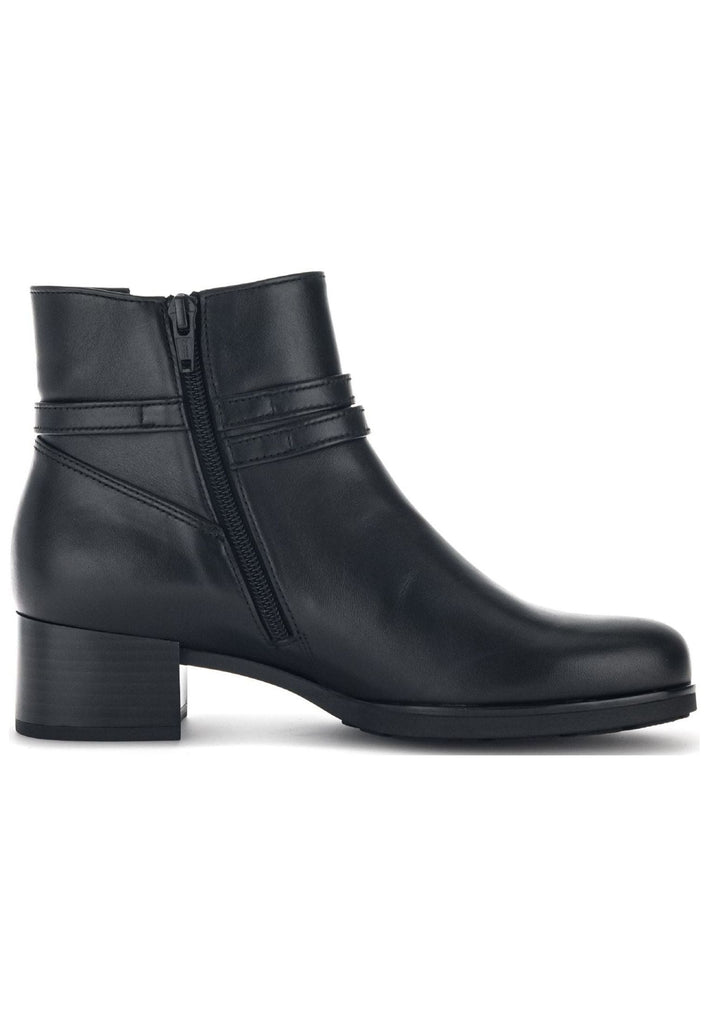 Gabor Stiefelette Glattleder Schwarz