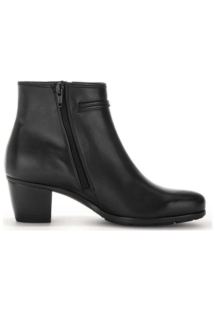 Gabor Stiefelette Glattleder Schwarz