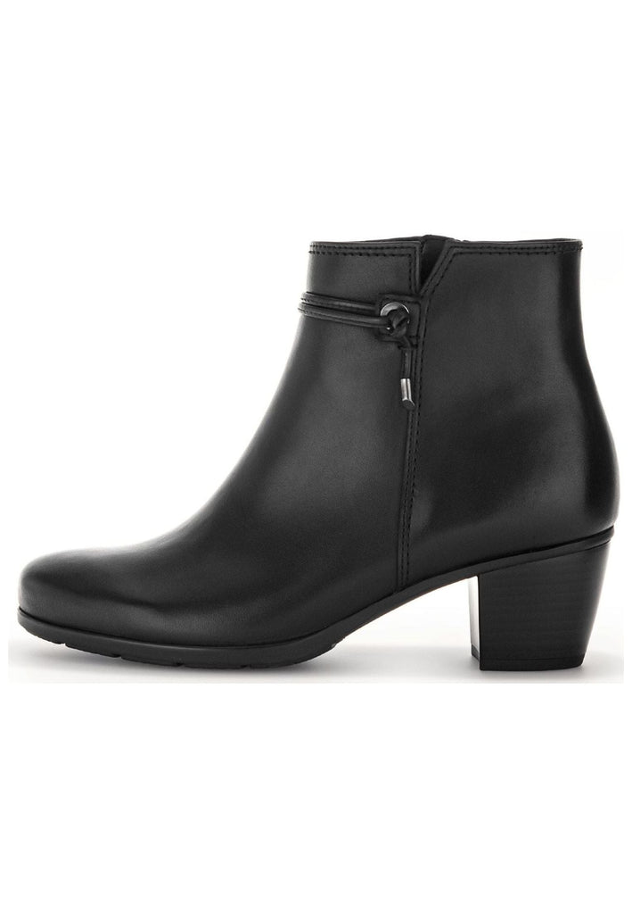 Gabor Stiefelette Glattleder Schwarz