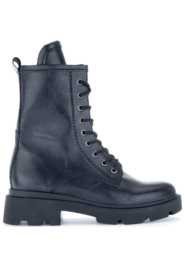 Gabor Stiefelette Glattleder Schwarz