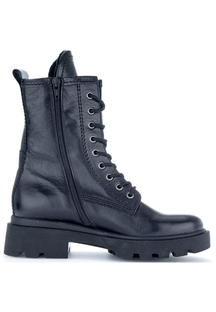Gabor Stiefelette Glattleder Schwarz