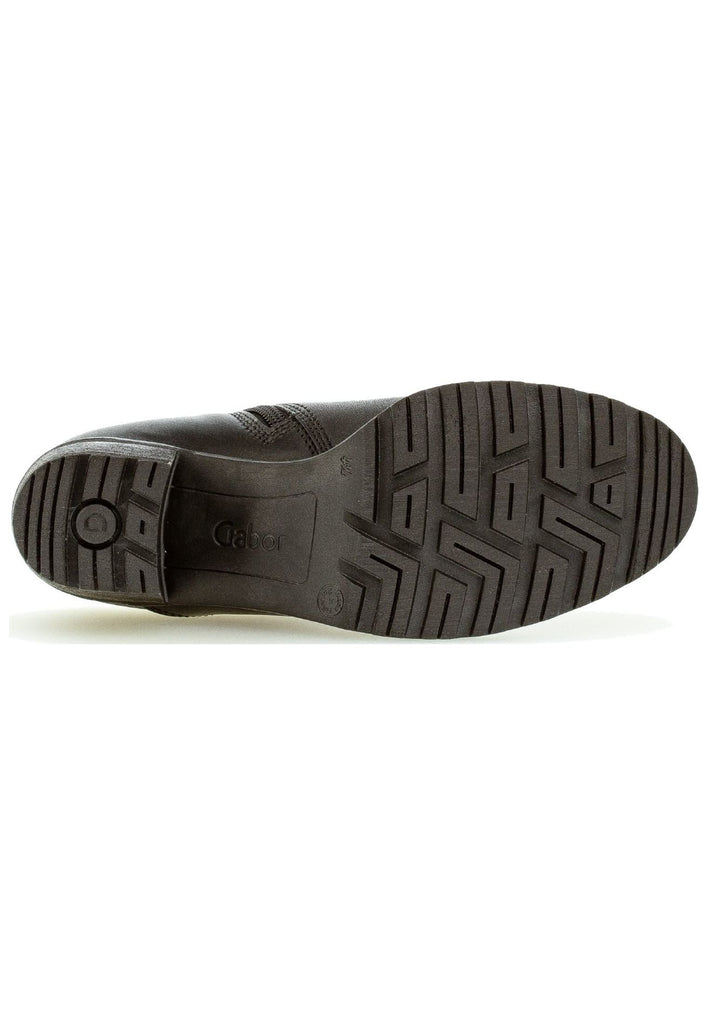 Gabor Stiefelette Glattleder Schwarz