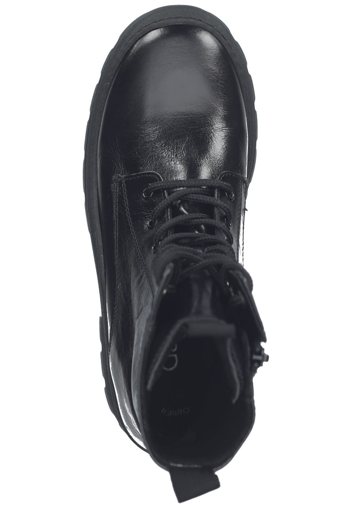 Gabor Stiefelette Glattleder Schwarz