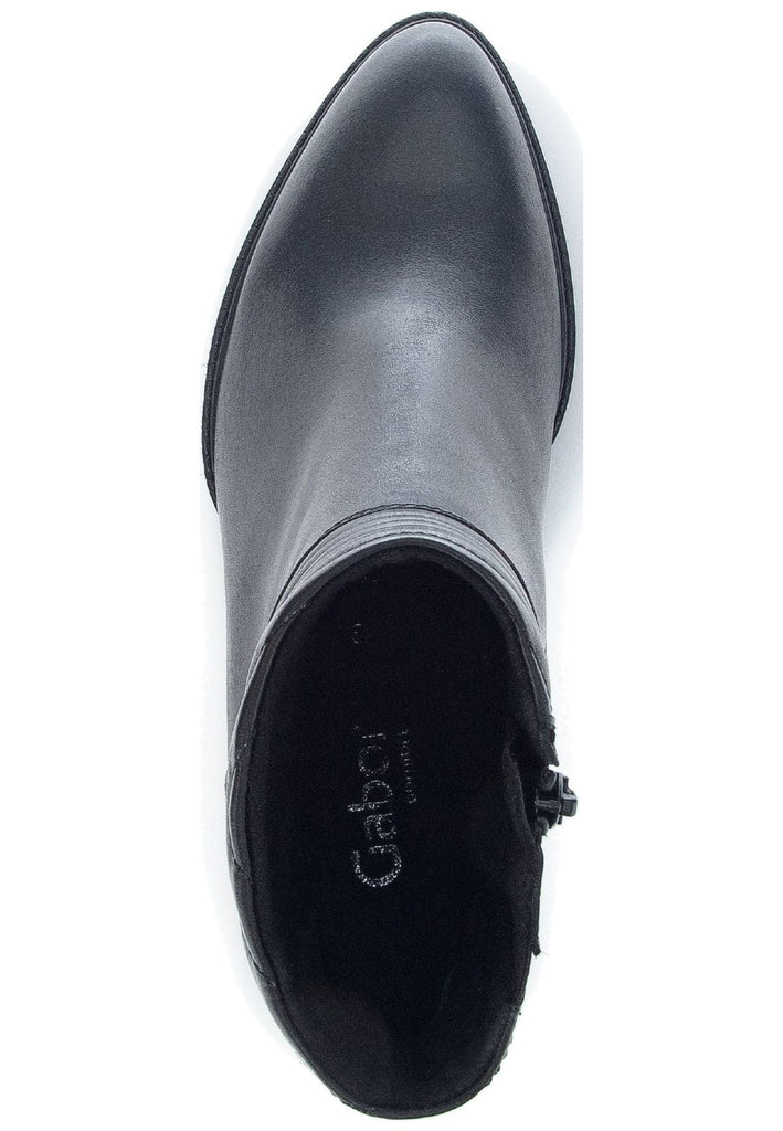 Gabor Stiefelette Glattleder Schwarz