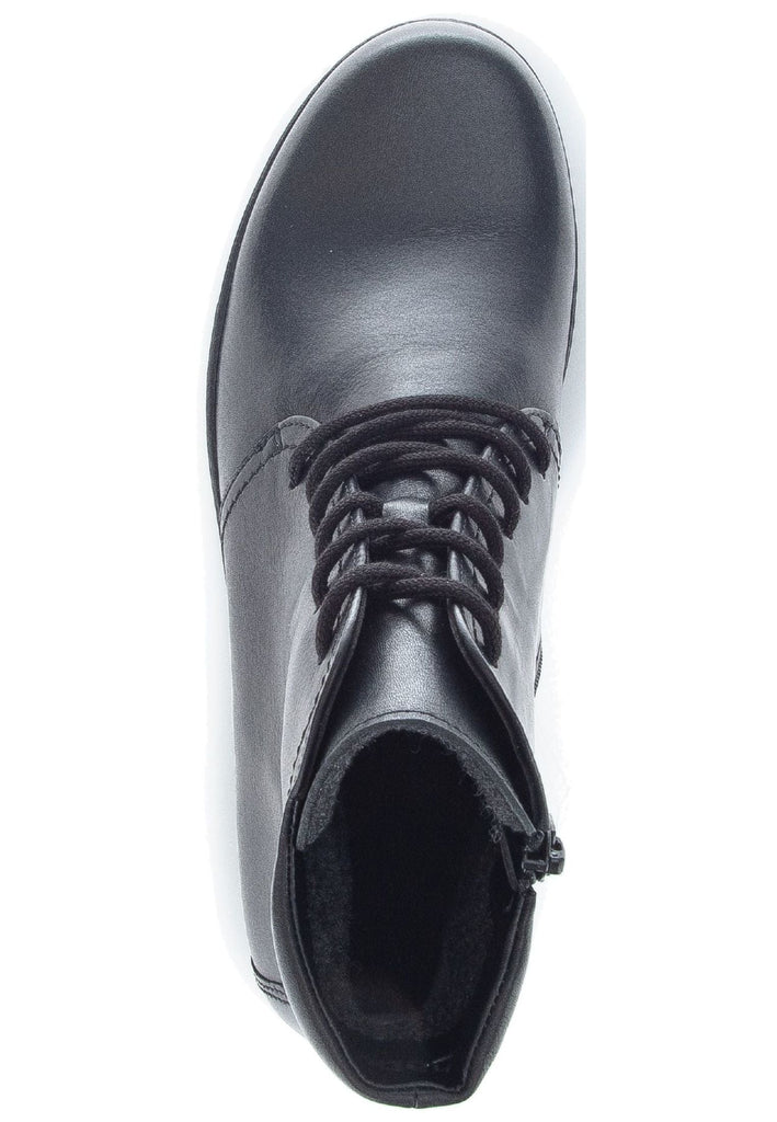 Gabor Stiefelette Glattleder Schwarz